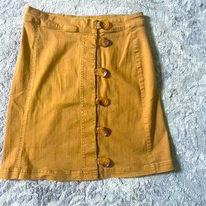 Miami mustard skirt